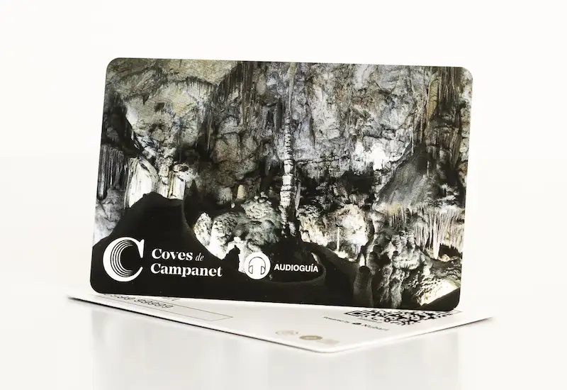 Audio guide card for Coves de Campanet - Cave of Campanet in Mallorca