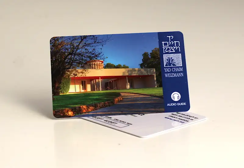 Audio guide card for the Weizmann House